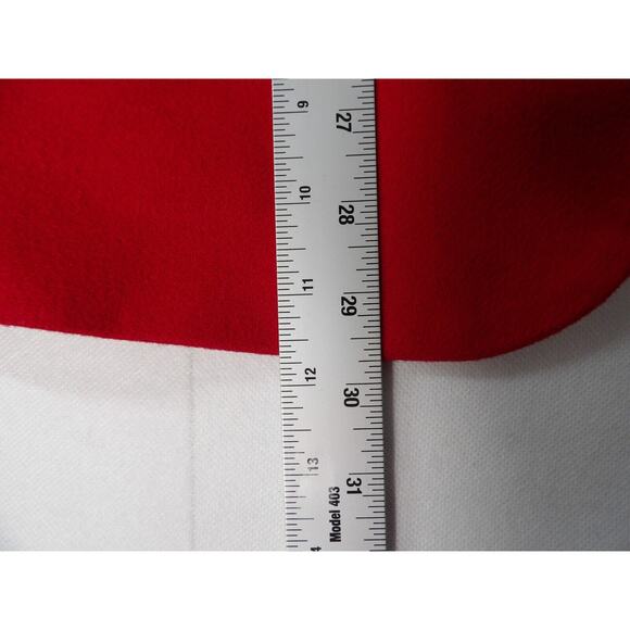 Sag Harbor Sz 14 Red Blazer Pure Wool Velvet Collar Vintage Festive Holiday 90s - Picture 10 of 13